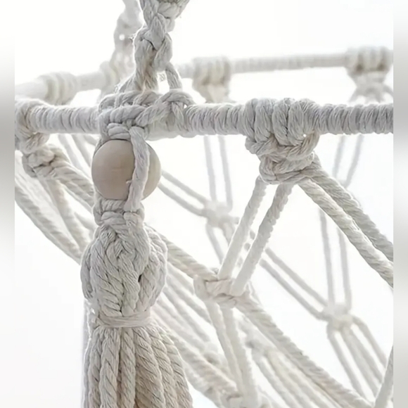 Hanging Cat Swing Bed, Woven Rope Cat Hammock Basket, T9MIS - Picture 4 of 5